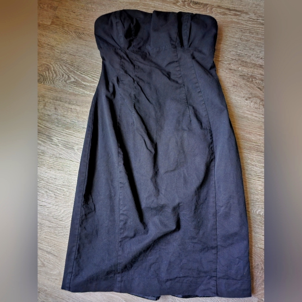 Strapless Express size 0 mini dress Black
